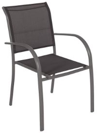 Conjunto Mesa Extensible + 4 Sillas Serie Piazza Grafito