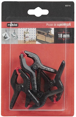 Juego 4 Mini Pinzas 18 mm Ratio