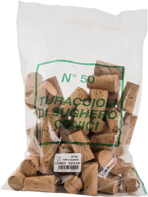 Bolsa 50 Unidades Corcho Conico 23x40 Bolsa 50 Unidades Corcho Conico 23x40