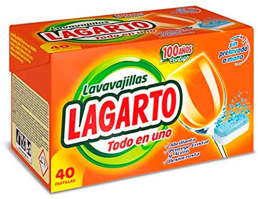 Lavavajillas Pastilla Lagarto Todo en 1 - 40 Unidades