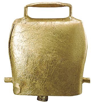 Cencerro Campana Acero color Bronce 6 cm