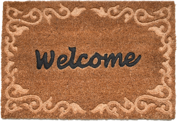 Felpudo Fibra de Coco Bienvenida