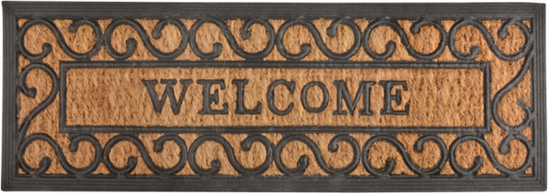 Felpudo Goma/Fibra de Coco Bienvenida Felpudo Goma/Fibra de Coco Bienvenida