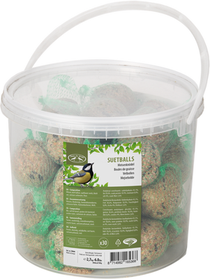 Bolas de Sebo Pajaros Silvestres Cubo 30 Unidades