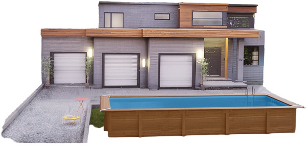 Piscina Sunbay Madera Rectangular  815x420x146 cm
