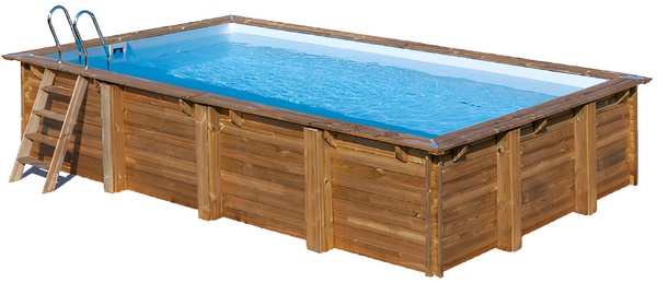 Piscina Sunbay Madera Rectangular  620x420x133 cm