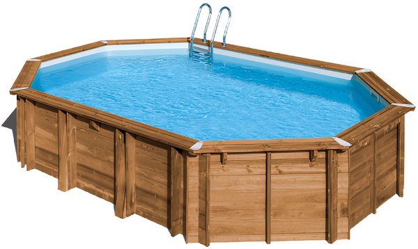 Piscina Sunbay Madera Ovalada 656x456x131 cm