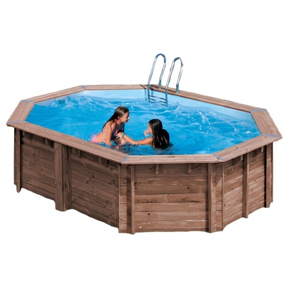 Piscina Sunbay Madera Ovalada 535x335x130 cm Piscina Sunbay Madera Ovalada 535x335x130 cm