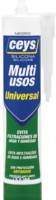 Silicona Universal Ceys Negro Cartucho 280 ml
