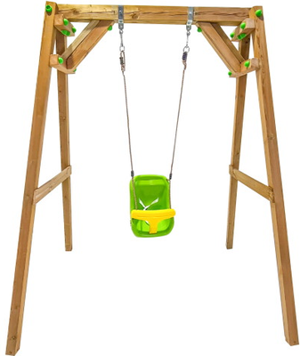 Columpio Madera Xylo Individual + Asiento de Bebe