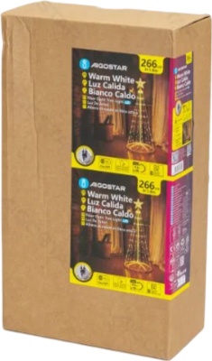 Arbol Navidad Cono Led Decorativo 1.8m Luz Calida