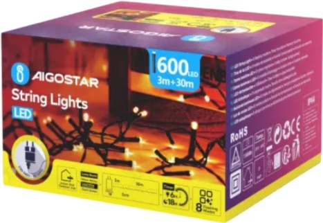 Guirnalda Luces Led Navidad Luz Calida Max 6W 30 Metros