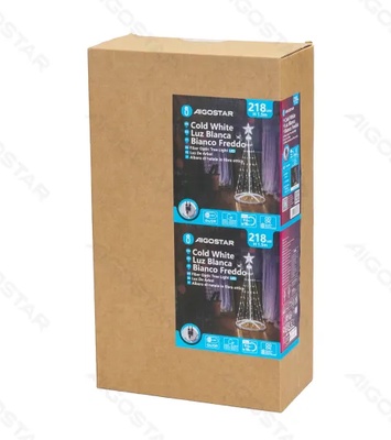 Arbol Navidad Luces Led Luz Blanca 1.20 M