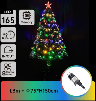 Arbol de Navidad con Luces de Colores 150 cm