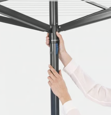 Tendedero Rotary Topspinner 4 Brazos 50 Metros Antracita