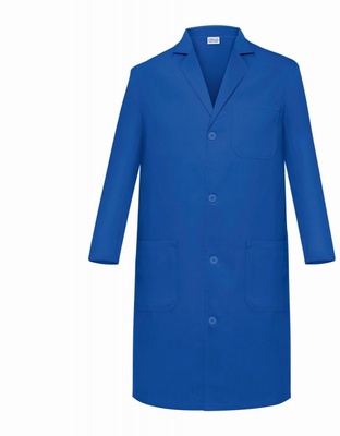 Bata Trabajo Caballero Algodon Azulina Talla 64