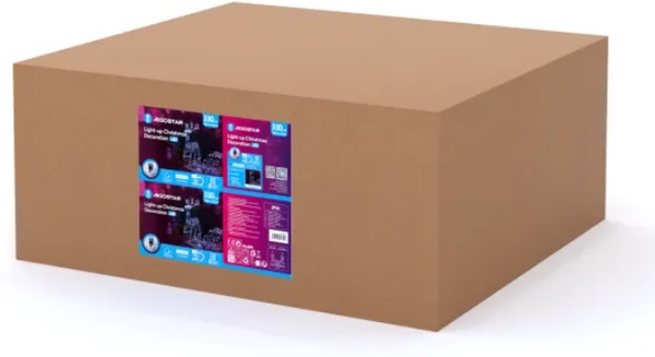 Figura Navidad Reno con Trineo Luz Fria