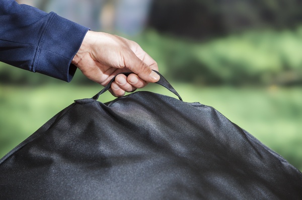 Funda Premium para barbacoa de carbon - Negra, � 57 Cm