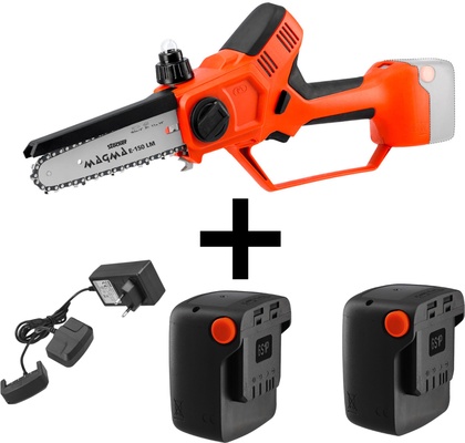 Motosierra Poda Stocker  Magma E-150 LM 21 V con Maletin, 2 Baterias y Funda