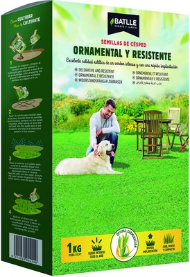 Semilla Cesped Ornamental y Resistente 1 kg Semilla Cesped Ornamental y Resistente 1 kg
