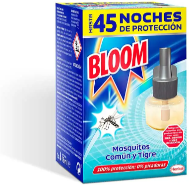 Bloom Insecticida Electrico Antimosquitos Recambio 45 Noches