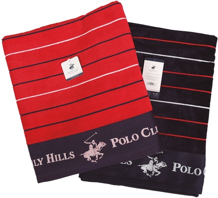 Toalla Playa 90x160cm Polo Club Roja Toalla Playa 90x160cm Polo Club Roja