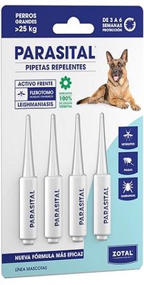 Parasital Pack 4 Pipetas Perros Grande +25 Kg