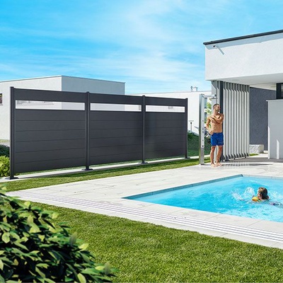 Pantalla Privacidad 180x100 Plata Metalica