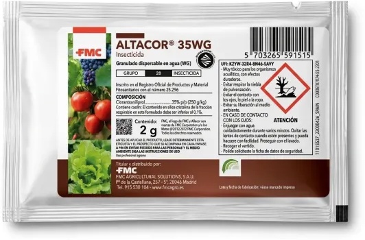 Insecticida Profesional Clorantraniliprol Orugas Altacor 2 Gr