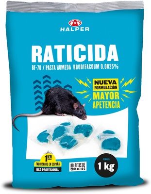 Raticida Pasta Humeda Halper BF-70 1 Kg