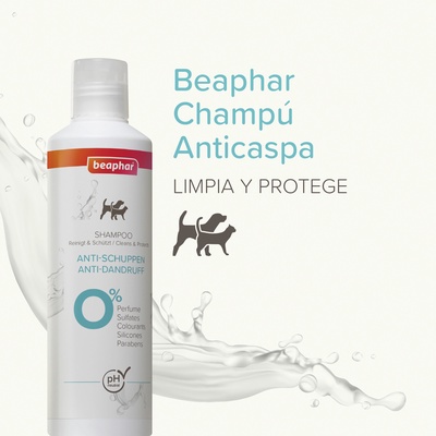 Champu Anticaspa Perros y Gatos Beaphar 250 ml