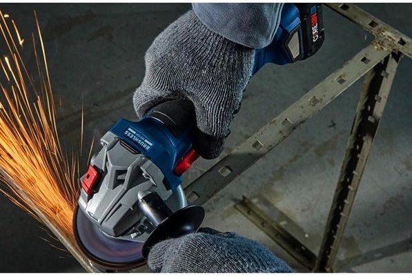 Miniamoladora Radial a Bateria Bosch GWS 18V-8 Cargador y 2 Baterias 5 Ah