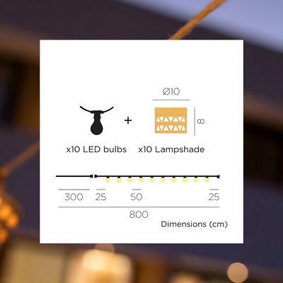 Guirnalda Luces Alba Cable