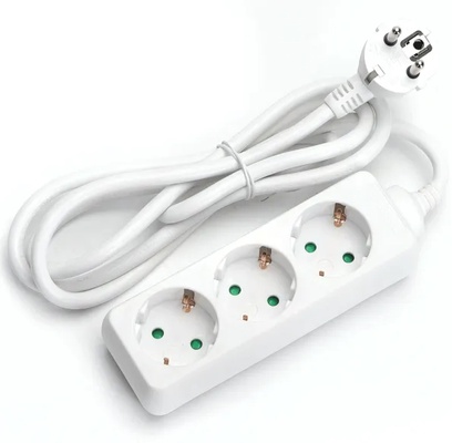 Regleta Alemana 3 Vias sin Interruptor 1,5 m