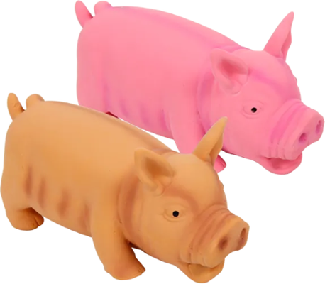 Juguete Latex Forma de Cerdo para Perros