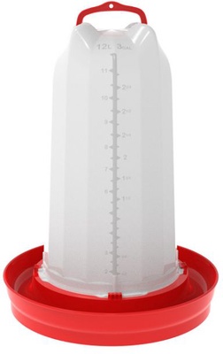 Bebedero Pollos y Gallinas Royal 2� Edad 12 Litros Rojo