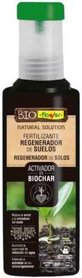 Fertilizante Activador Suelos Biochar Flower Botella 500 ml