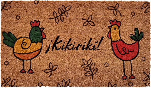 Felpudo Coco Natural Kikiriki 40x70