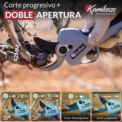 Kit Tijera de Poda Kamikaze KV-390 + Pertiga Telescopica 2,25mt Ligera