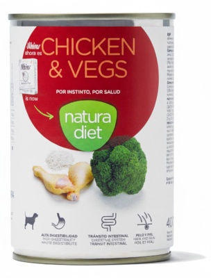 Lata Perro Natura Diet Chicken & Vegs 400g