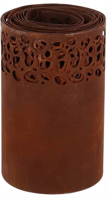 Borde Cesped Efecto Oxido Enrollado