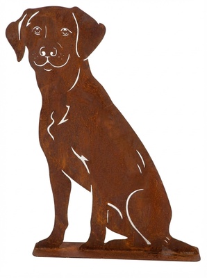 Figura Jardin Perro Efecto Oxido