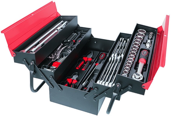 Caja de Herramientas Metalica Ratio 63 Piezas Caja de Herramientas Metalica Ratio 63 Piezas