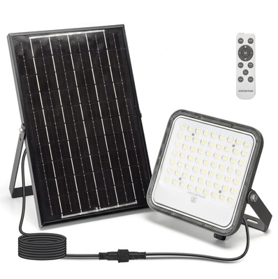 Foco Led Solar 100w con Panel Solar