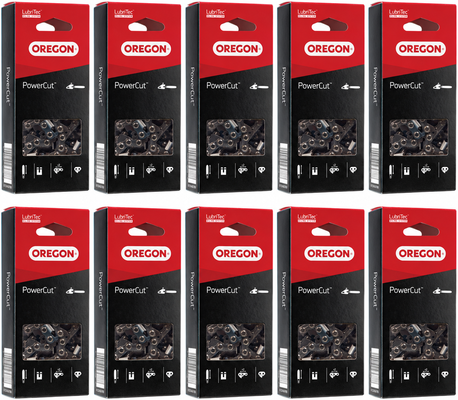 Pack 10 cadenas de motosierra Oregon PowerCut 75EXL 66 eslabones · 3/8 · 1,6 mm Pack 10 cadenas de motosierra Oregon PowerCut 75EXL 66 eslabones · 3/8 · 1,6 mm
