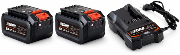 Pack 2 bater�as ECHO Garden+ 40 V 2 Ah LBP-36-80 + cargador LC-3604