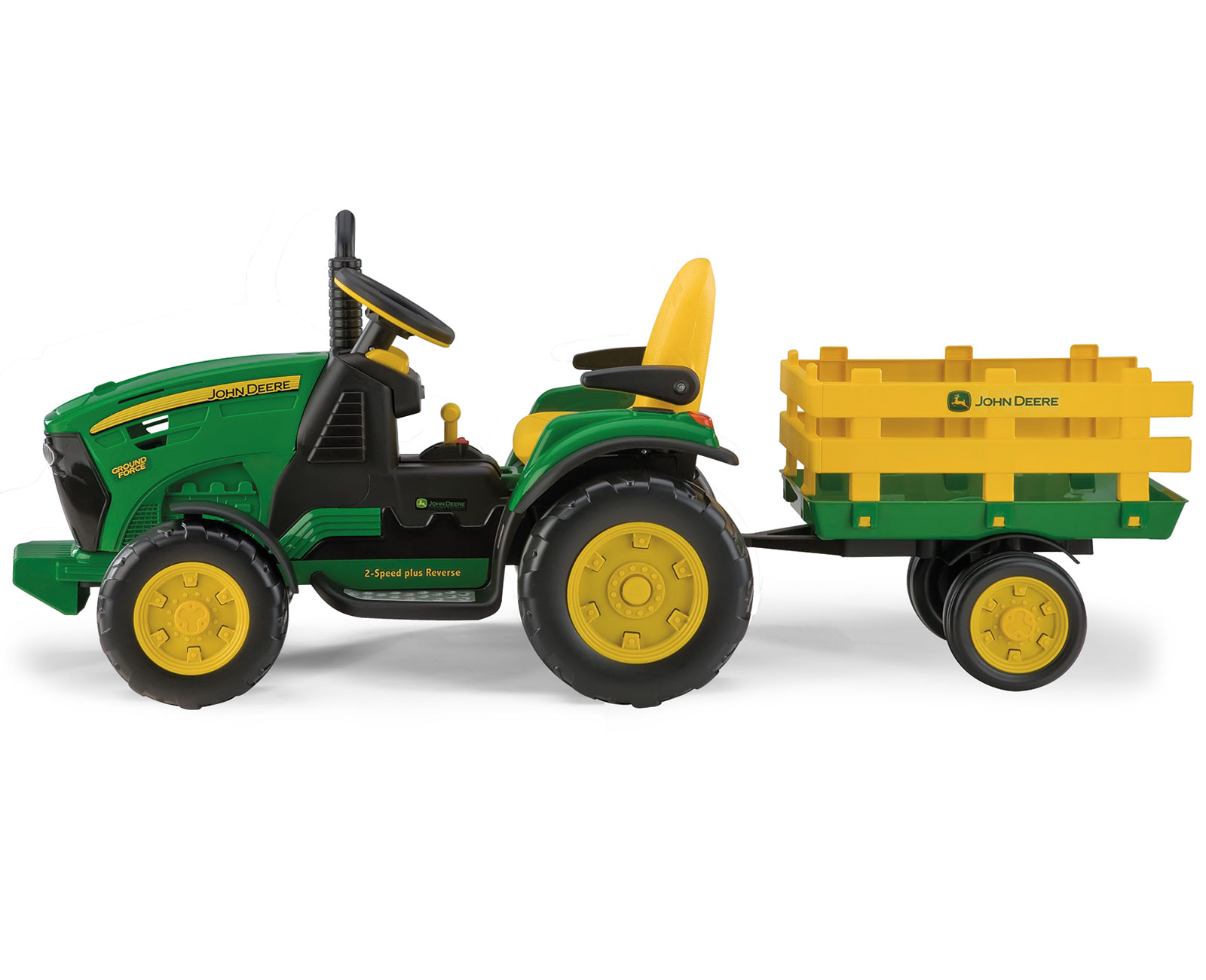 Tractor eléctrico infantil de granjero con remolque desmontable