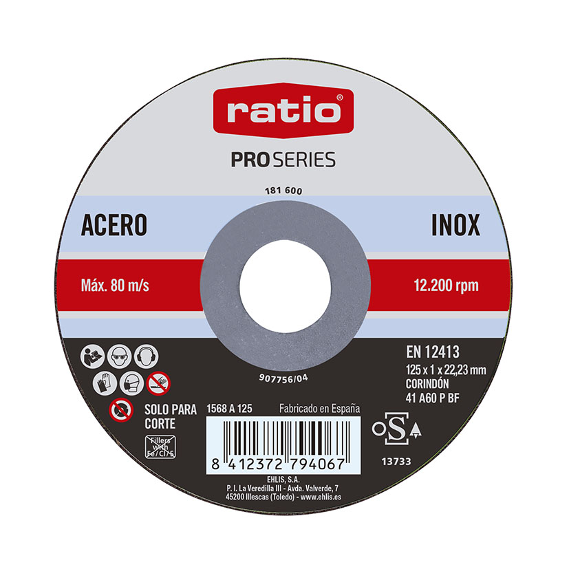 Disco De Corte Para Piedra BGS 3927 - Diámetro 115 Mm, Espesor 2.5 Mm, Agujero 22.2 Mm, Para Amoladora Angular, Máximo 13.300 Rpm